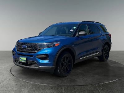 2020 Ford Explorer — rear three-quarter view