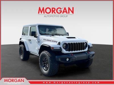 2026 Jeep Wrangler Rubicon in White/off-white — front three-quarter view