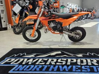 2027 KTM 50 SX — front three-quarter view