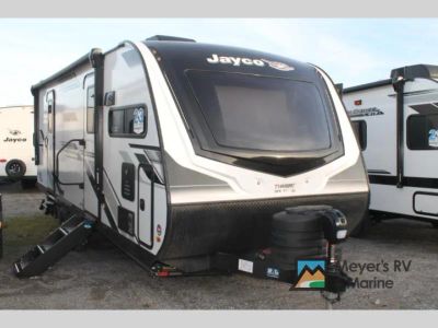 2026 Jayco Jay Feather 24FK — front three-quarter view