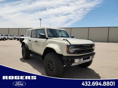 2026 Ford Bronco Raptor in Beige — front three-quarter view