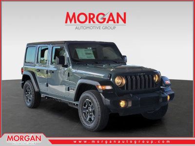 2026 Jeep Wrangler Sport in Anvil Clearcoat — front three-quarter view