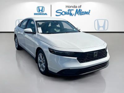 2026 Honda Accord Sedan LX in Platinum White Pearl — front three-quarter view