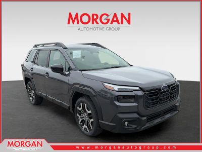 2026 Subaru Outback Touring XT in Magnetite Gray Metallic — front three-quarter view