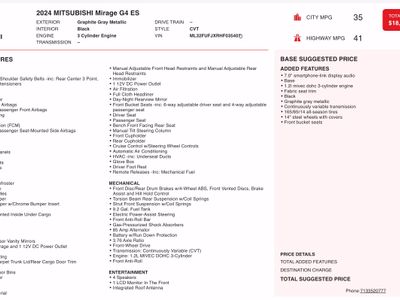 2024 Mitsubishi Mirage G4 - Photo 4