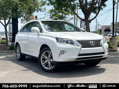 2014 Lexus RX 350 BACKED BY HUDSON in Starfire Pearl — front three-quarter view