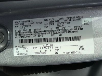 2020 Ford Escape — photo 25 view