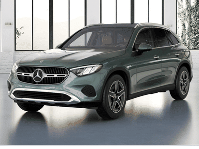 2026 Mercedes-Benz GLC 300 in Verde Silver Metallic — front three-quarter view
