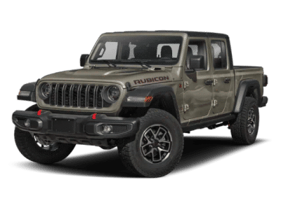 2026 Jeep Gladiator Shadow Ops in Green — front three-quarter view