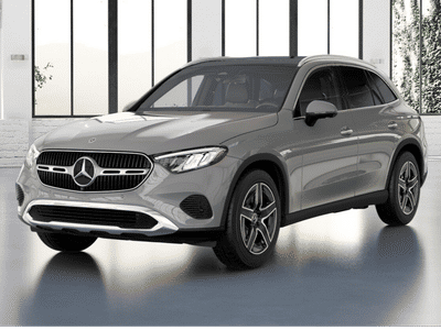 2026 Mercedes-Benz GLC 300 in MANUFAKTUR Alpine Grey — front three-quarter view