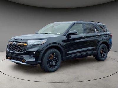 2026 Ford Explorer Tremor in Black Metallic — front three-quarter view