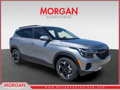 2026 Kia Seltos S in Steel Gray — front three-quarter view