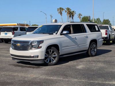 2016 Chevrolet Suburban LTZ in Beige — front three-quarter view