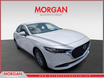 2026 Mazda Mazda3 Sedan 3 Sedan 2.5 S in Snowflake White Pearl Mica — front three-quarter view
