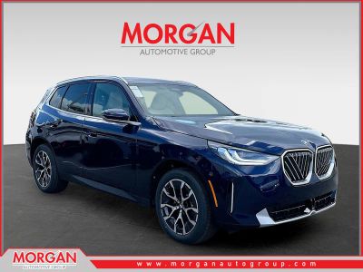 2026 BMW X3 30 xDrive in Tanzanite Blue II Metallic — front three-quarter view
