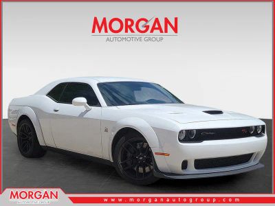 2022 Dodge Challenger R/T Scat Pack Widebody in White Knuckle Clearcoat — front three-quarter view