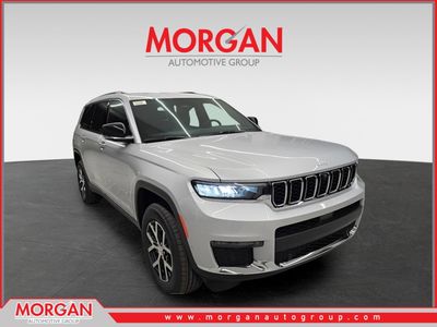 2025 Jeep Grand Cherokee L Limited in Silver Zynith — front three-quarter view