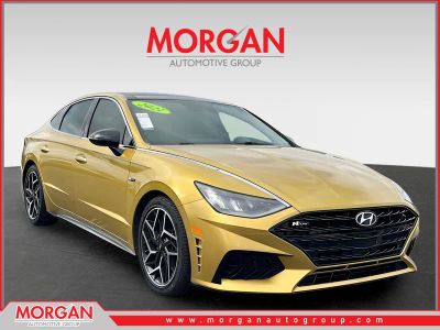 2021 Hyundai Sonata N Line in Yellow — front three-quarter view