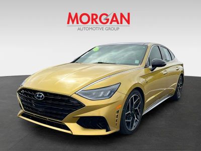 2021 Hyundai Sonata — rear three-quarter view