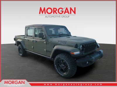 2026 Jeep Gladiator Willys in Green — front three-quarter view