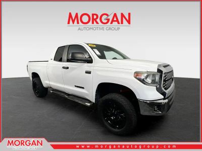 2020 Toyota Tundra SR5 in Super White — front three-quarter view