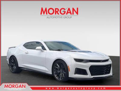 2020 Chevrolet Camaro ZL1 in White — front three-quarter view