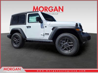 2026 Jeep Wrangler Sport S in White/off-white — front three-quarter view