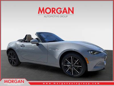 2026 Mazda MX-5 Miata Grand Touring in Gray — front three-quarter view