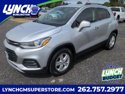 2019 Chevrolet Trax LT in Silver Ice Metallic — front three-quarter view