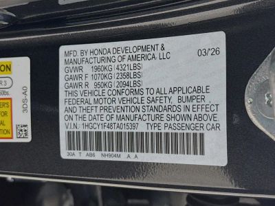 2026 Honda Accord Sedan — photo 34 view