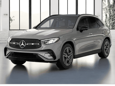 2026 Mercedes-Benz GLC 300 in MANUFAKTUR Alpine Grey — front three-quarter view