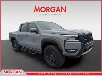 2026 Nissan Frontier PRO-4X in Gray — front three-quarter view