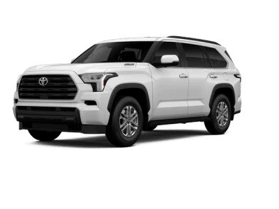 2026 Toyota Sequoia SR5 in Ice Cap — front three-quarter view