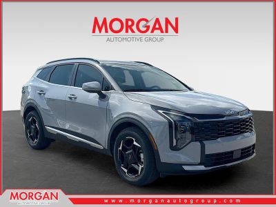 2026 Kia Sportage EX in Wolf Gray — front three-quarter view