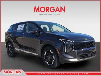 2026 Kia Sportage EX in Panthera Metal Gray — front three-quarter view