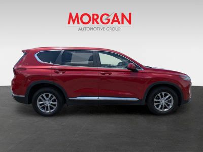 2019 Hyundai Santa Fe — rear three-quarter view