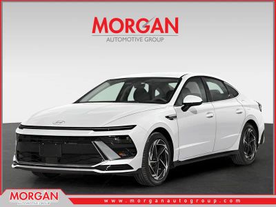 2026 Hyundai SONATA SEL Sport in Serenity White — front three-quarter view
