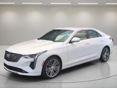 2026 Cadillac CT4 Premium Luxury in Summit White — front three-quarter view