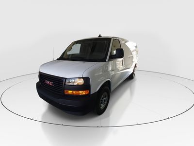 2023 GMC Savana Cargo Van — rear three-quarter view
