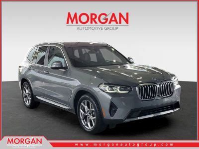 2023 BMW X3 sDrive30i in Gray Metallic — front three-quarter view