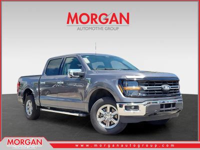2024 Ford F-150 XLT in Gray — front three-quarter view