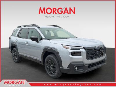 2026 Subaru Outback Limited in Ice Silver Metallic — front three-quarter view