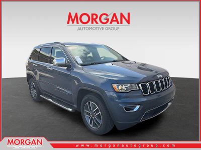 2021 Jeep Grand Cherokee Limited in Slate Blue Pearlcoat — front three-quarter view