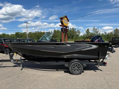 2027 Lund 1875 FISHERMAN Z1875F in GUNMETAL — front three-quarter view