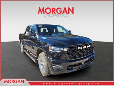 2026 Ram 1500 Big Horn in Diamond Black Crystal Pearlcoat — front three-quarter view