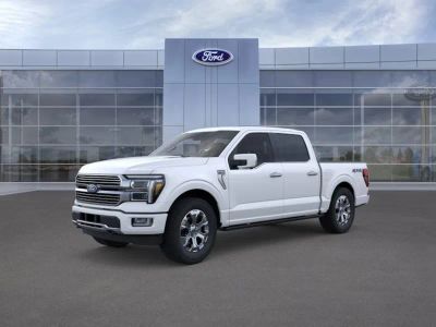 2026 Ford F-150 in Star White Tri-Coat — front three-quarter view