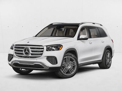 2026 Mercedes-Benz GLS 450 GLS 450 4MATIC &reg; SUV in MANUFAKTUR Signature Moonlight White Magno — front three-quarter view