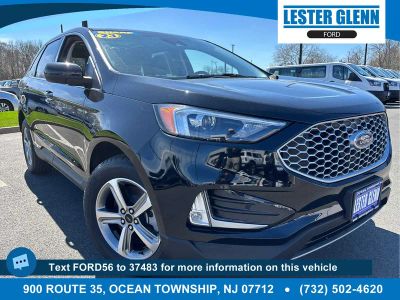 2023 Ford Edge SEL in Agate Black — front three-quarter view