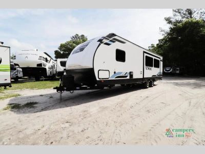 2023 Forest River RV Vibe — rear three-quarter view