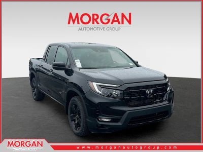 2026 Honda Ridgeline Black Edition in Crystal Black Pearl — front three-quarter view